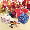 Fabricante projeta e personaliza nova caixa de maçã de Natal, caixa de embalagem de coração de doces para crianças, caixa de presente de véspera de Natal