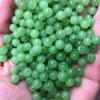 Contas Redondas de Vidro de 6mm Pó Anti-Jade Verde Jade Calcedônia Contas Soltas DIY Pulseira Colar Miçangas Contas de Vidro Feitas à Mão