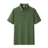 Camisa polo de color de alta gama para negocios, manga corta, para hombres y mujeres, ropa de trabajo de verano cómoda y transpirable, camisa cultural promocional, se puede imprimir con logo