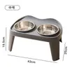 Comedero para mascotas transfronterizo para perros grandes, comedero doble elevado plegable clásico para perros de tamaño mediano y grande, comedero para golden retriever, comedero para comida