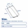 Hebilla de metal de día directa de fábrica, hebilla de tres velocidades, hebilla de núcleo de tracción, una gran cantidad de hebilla cuadrada en stock, hebilla de ajuste de hardware, accesorios para equipaje