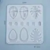 Molde de Resina de Papoula Gancho de Orelha Brincos Acessórios de Orelha Pingentes Joias de Resina de Cristal Enfeites Molde de Silicone