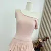 Conjunto de Dos Piezas de Lana para Adelgazar: Top Sexy sin Hombros y Falda tipo Pastel