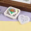 Molde de silicona para pastel de luna de chocolate con forma de flor de corazón de tulipán, molde de silicona para jabón, repelente de mosquitos, aromaterapia