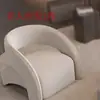 Juego de sofá y mesa de centro para lobby de hotel para oficina de ventas, área de negociación y descanso, recepción, salón de belleza, club, forma de arco en esquina
