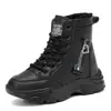 Zapatos de Mamá Zapatos de Algodón Invierno Mujer Mediana Edad y Mayor Con Terciopelo Adicional Grueso Cálido Zapatos Deportivos Exteriores Antideslizantes Casuales Botas de Nieve