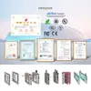 Máquina de Puerta Automática Semi-Automática Opcional de Tres Rodillos Inteligente para Obra, Máquina de Puerta de Gestión con Lector de Tarjetas de Entrada/Salida, Comparación de Identificación de Personas