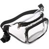 Riñonera deportiva de PVC transparente, impermeable y a prueba de polvo, con logotipo personalizado de fábrica de Amazon, moderna y moderna para gimnasio.