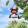 Nuevo modelo de robot rana colgante de muñeca de cáscara de fruta, producto terminado hecho a mano creativo, accesorio de llavero de campanilla de viento de cáscara de fruta de planta