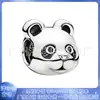 Panjiadora s925 cuproníquel plateado con cuentas animales divertidos para niños moda con cuentas transfronterizo cuentas sueltas accesorios de joyería DIY