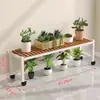 Novo Modelo 2025 Carrinho de Flores com Rodas para Sala de Estar, Suporte de Chão, Rack de Armazenamento Móvel para Varanda, Suporte de Vasos de Flores Escalonado Multicamadas