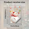 Adhesivos navideños de ventana de dibujos animados 3D, electrostáticos, sin pegamento, no dañan el cristal, para ventanas de sala de estar, decoración festiva