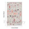 Stickers navideños para uñas transfronterizos ins dibujos animados alce muñeco de nieve bufanda oso copo de nieve esmerilado stickers navideños para uñas