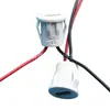 Enchufe circular de 2P Tipo C de inserción a presión con cables rojo y negro, interfaz de salida inversa de carga rápida PD para electrodomésticos pequeños