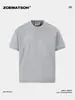 Camiseta de Manga Corta con Cuello Redondo, Corte Tridimensional Estilo Americano, Peso Pesado para Hombre ZOEWATSON, Sencilla, Transpirable, Versátil, Top de Verano