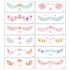 Pegatinas de maquillaje transfronterizas para el rostro, para Año Nuevo, para fiestas, para niñas y niños, con bonito rubor, tatuajes temporales para el rostro.