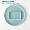 Molde para Galletas Cuadrado Redondo con Forma de Ola, Juego de Cortadores de Fondant con Marco Rectangular Arqueado para Bendiciones, Herramientas para Hornear