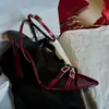 Sandalias de tacón alto para mujer, nueva colección de verano 2026, diseño de punta abierta con adornos de pedrería, detalle de correa única con hebilla, tacón de aguja, charol, zapatos sexys para mujer