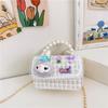 Nuevo monedero portátil estilo occidental Princesa Perla con cadena de moda, bolso de hombro infantil, monedero para cambio de dibujos animados lindo