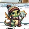Transfronterizo Nuevo Adorable Dragón 2D Colgante para Coche Decoración de Mochila para Vacaciones Hogar Decoraciones Planas Llavero Colgante