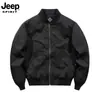Jaqueta JEEP SPIRIT masculina com gola baseball, jaqueta de trabalho de algodão puro para primavera e outono, jaqueta aviador casual