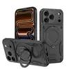 Adecuado para iPhone 18 Pro Max, funda de teléfono con soporte magnético giratorio, Apple 17 acabado mate, funda protectora de cobertura total