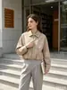Ropa de Mujer Transfronteriza Europea y Americana 2025 Primavera Nuevo Estilo Chaqueta Bomber Corta Moderna y Sencilla Decorada con Cremallera