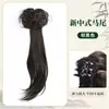 Nueva peluca de cola de caballo estilo chino para mujer, pinza de agarre de simulación, cabello rizado de onda de agua, accesorios para el cabello de trenza larga cheongsam, trenza de peluca estilo nacional