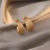 Pendientes Metálicos Circulares Geométricos, Pendientes de Diseño de Moda, Pendientes Personalizados Transfronterizos, Pendientes de Nicho al por Mayor