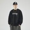 Nueva sudadera de cuello redondo para hombre de otoño e invierno, cómoda y versátil, casual, moderna, a la moda, estilo Hong Kong, top estilo high street americano para hombre
