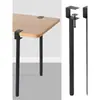 Soporte para Pata de Mesa, Marco de Soporte para Pata de Mesa, Altura Ajustable, Metal, Extensible, Abrazadera para Pata de Mesa sin Taladro, Escritorio, Escritorio de Computadora