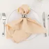 Guardanapo de cetim fosco, guardanapo dobrado, pano de limpeza de copos, banquete de casamento de hotel, guardanapo quadrado pequeno decorativo estilo americano