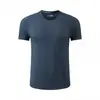 Camiseta de manga corta Yidi hecha a medida para hombre, de secado rápido, cuello redondo, con patrón de jacquard, transpirable y elástica, diseñada para exportación a Europa, EE. UU. y Sudamérica