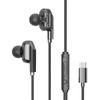Auriculares para juegos e-sports tipo C orificio plano duraderos de cabeza redonda adecuados para vivo Xiaomi OPPO Huawei 3.5m Universal