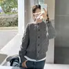 Cárdigan suéter de punto trenzado gris con cuello redondo para mujer, otoño e invierno, con un estilo relajado y sofisticado, engrosado para usar en capas, top de punto