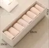 Caja de Calcetines de Algodón y Lino Tianshan Almacenamiento de Ropa Interior Cesta de Almacenamiento Plegable Lavable Caja de Almacenamiento Tipo Cajón para Armario del Hogar