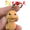 Cipreste Signo do Zodíaco Corrente de Celular Pingente Arte Ming Xian Yuan Criativo Moda Simples Fofo Zodíaco Escultura em Madeira Ornamento