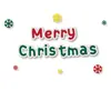 Versión Coreana Transfronteriza de Pegatinas de Fieltro Navideñas Decoración de Feliz Navidad Suministros para Diseño de Escena de Fotos de Fiesta Arte Latte