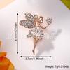Broche de Cristal de Tulipán con Diamantes Ojo de Gato de Alta Gama, Broche de Narciso de Estilo Japonés Elegante y Lindo, Accesorios, Corsage Elegante para Mujeres