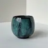 Xícara de Chá Cerâmica para Mudança de Forno Conjunto de Chá Kung Fu Copo Único Esmalte Tianmu Copo Embutido Copo do Mestre Xícara de Chá Tigela de Chá Pequena em Forma de Ovo