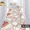 Alfombra sencilla recortable para puerta de entrada, pasillo, escaleras, 3D, larga, para el hogar y el hotel.