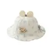 Gorro para Bebé, Sombrero de Pescador, Nuevo Estilo de Primavera, Sombrero de Cubo con Lazo Ajustable para el Sol, Sombrero de Protección Solar para Exteriores para Bebés Niñas, Verano