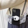 Crossbody Strap Rope PU Rope Mobile Phone Lanyard Strap Long Drop-resistant Mobile Phone Rope Gift Women's Card Bag Bag Lanyard