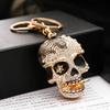 Novo europeu e americano diamante-incrustado criativo metal caveira chaveiro estéreo hip-hop carro saco pingente fábrica fornecimento direto