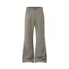 Calça de Terno Flare de Cintura Baixa Estilosa Nanxia para Mulheres, Novo Estilo Retro Americano, Calça Casual Emagrecedora Longa para Primavera e Verão