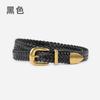 Cinturón Tejido de Rododendro de Guangzhou para Mujer con Pantalones Vaqueros Casuales Decorativos para Mujer Cinturón para Mujer Versátil Peine Transfronterizo