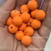 Cuentas redondas de color de pintura de 16 mm para cuerda de cabeza de pulsera de cadena de teléfono móvil llavero accesorios para coche material con cuentas