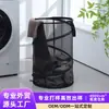 Fornecido diretamente pelo fabricante, cesta de lavanderia dobrável de tecido de poliéster de tamanho grande, conveniente, de piso, de malha respirável, portátil, para armazenamento de roupas