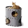 Túnel y cama para gatos para todas las estaciones más vendidos de Amazon, de doble capa, espacio amplio, plegable, fácil de limpiar, cama para gatos y agujero para gatos