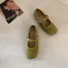 Zapatos Mary Jane dulces y de diseño único para niñas, punta redonda, nuevo estilo de otoño 2026 para mujer, zapatos bajos de una correa